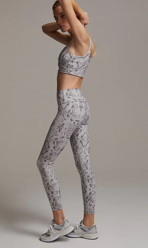 Century Legging - Taupe Grey Snake