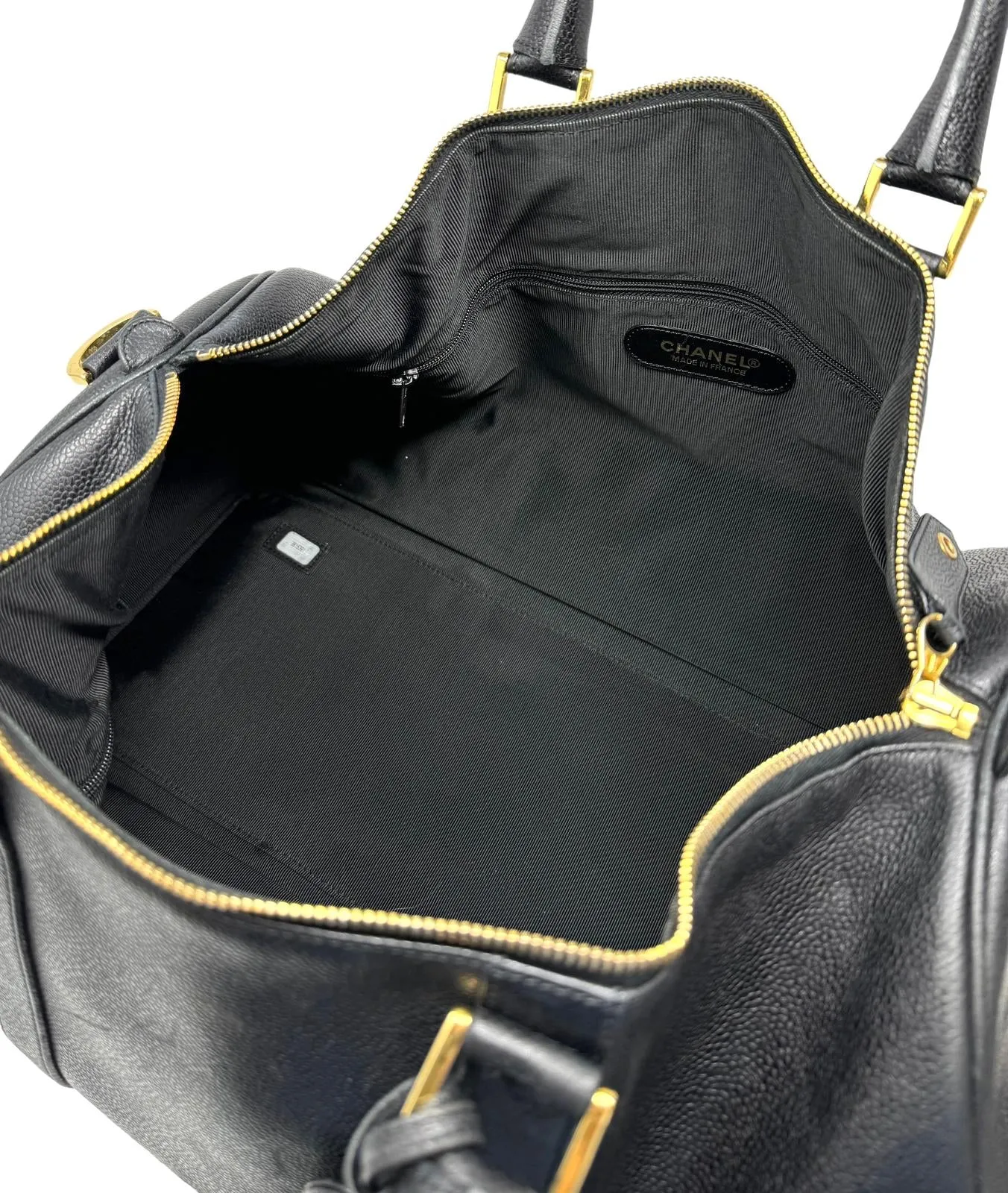 Chanel Black Caviar Carry On Bag 2/2