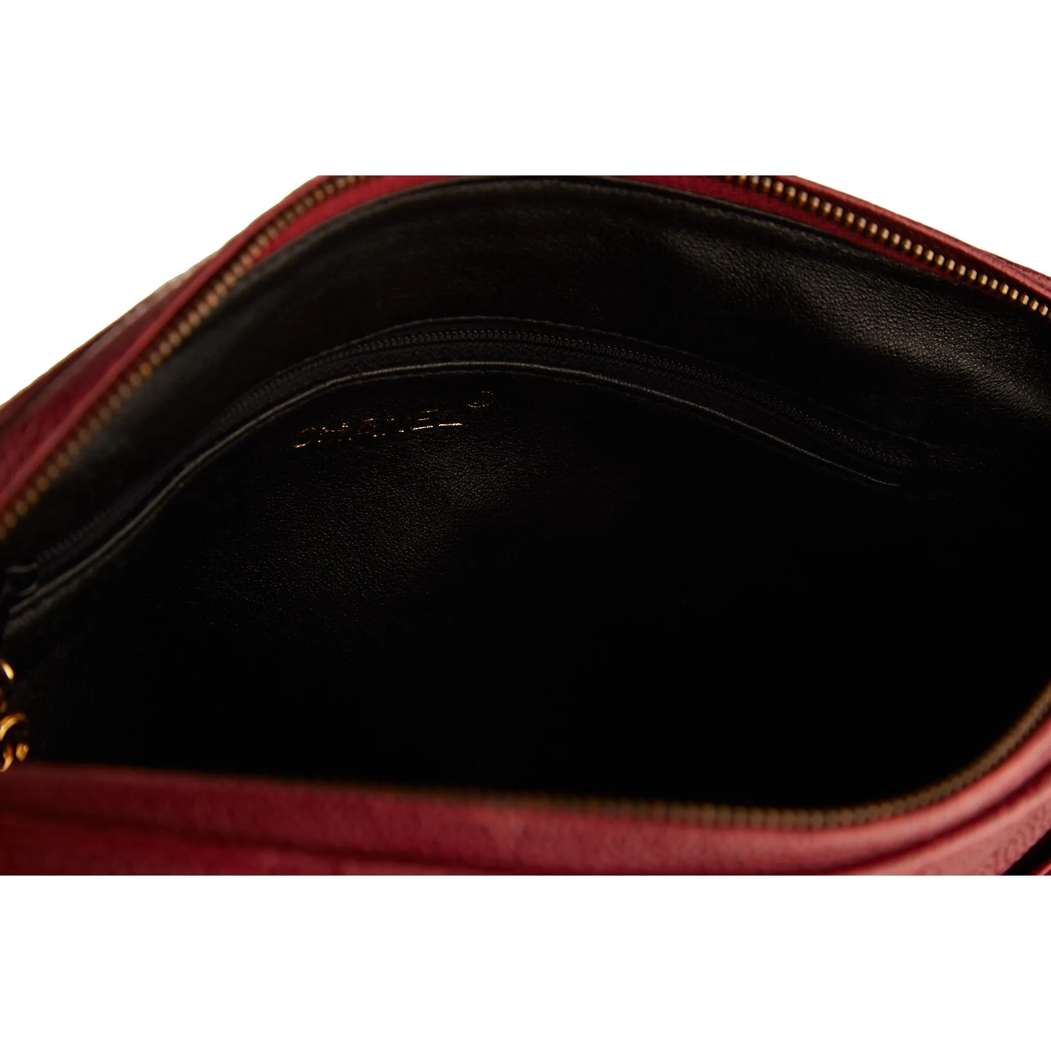 Chanel Bordeaux Logo Shoulder Bag