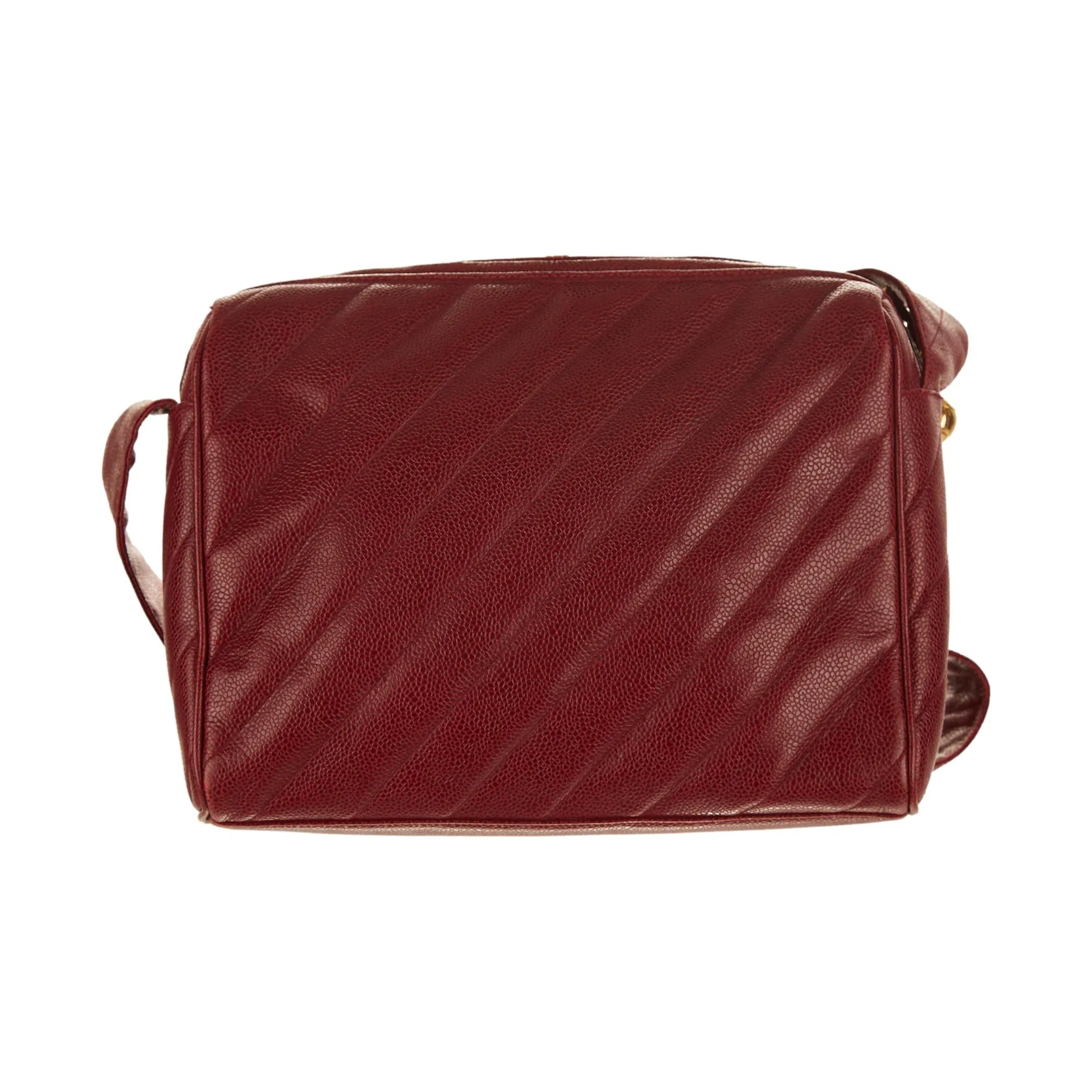 Chanel Bordeaux Logo Shoulder Bag