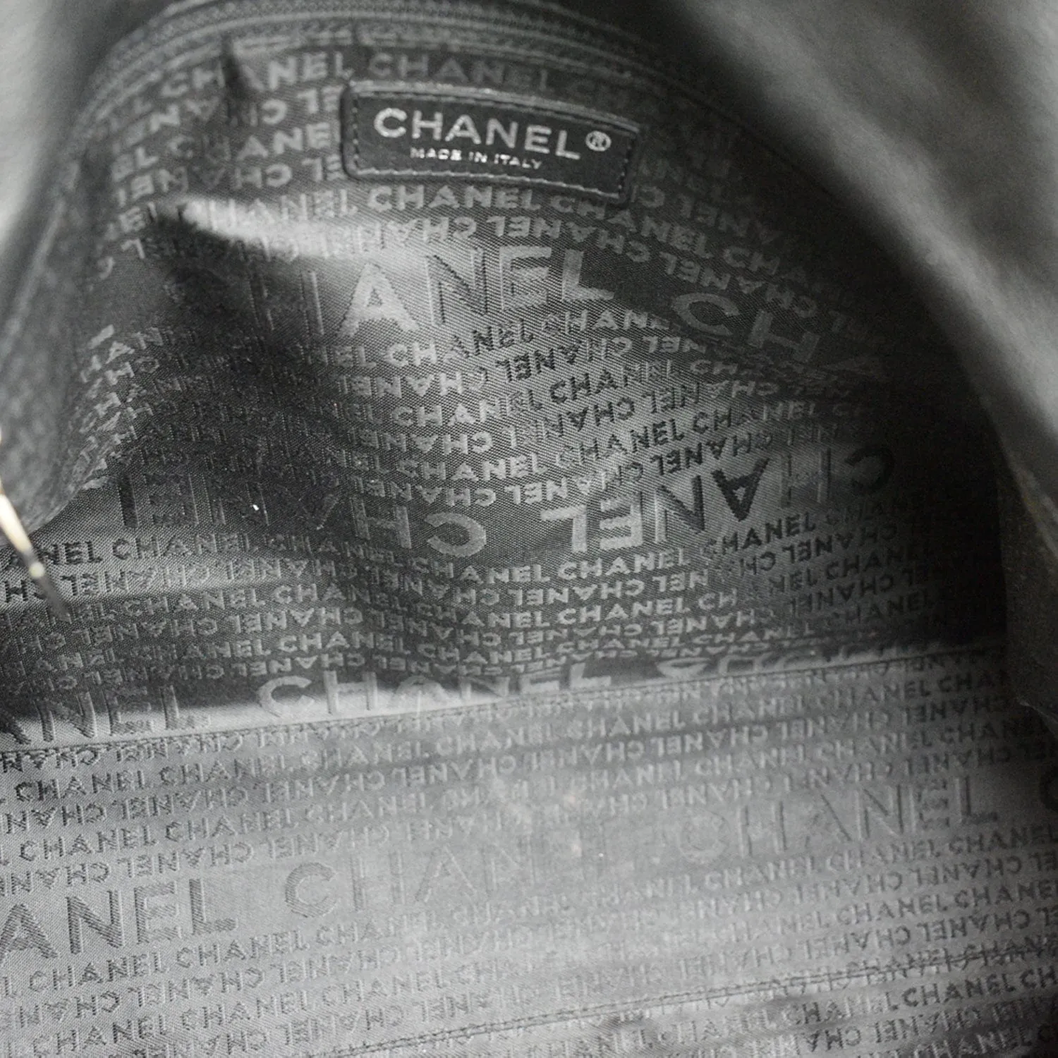 CHANEL Double Foldover Twist Closure Smooth Lambskin Tote Bag Black