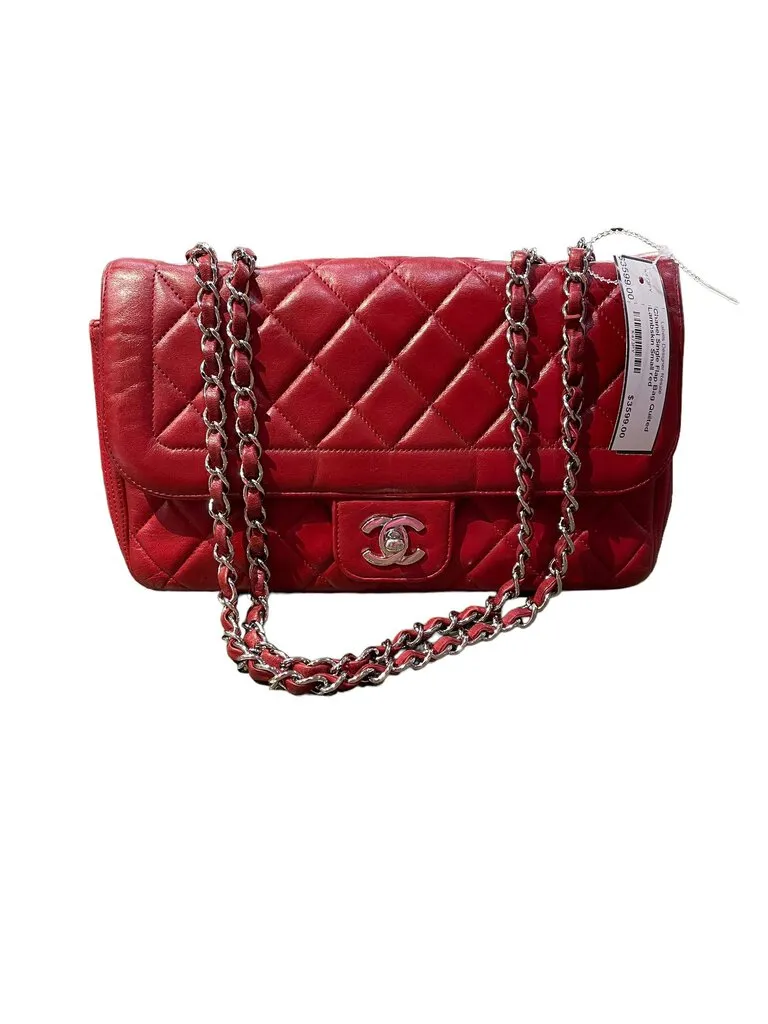 Chanel Single Flap Bag Quilted Lambskin Small