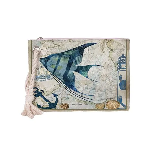 Cheap Fashion Ocean series On-time delivery painting Bags abstract Handbag new hand design Crowdale handbag Lady's 2019 bag in Bag Clutch street