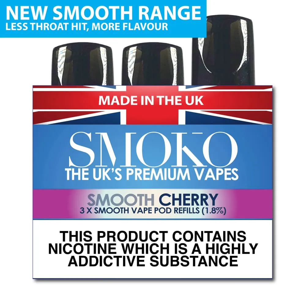 CHERRY - SMOOTH VAPE POD REFILLS