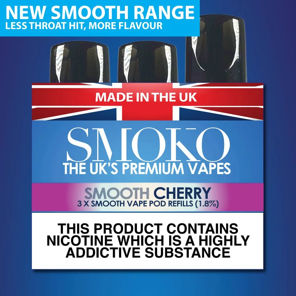 CHERRY - SMOOTH VAPE POD REFILLS