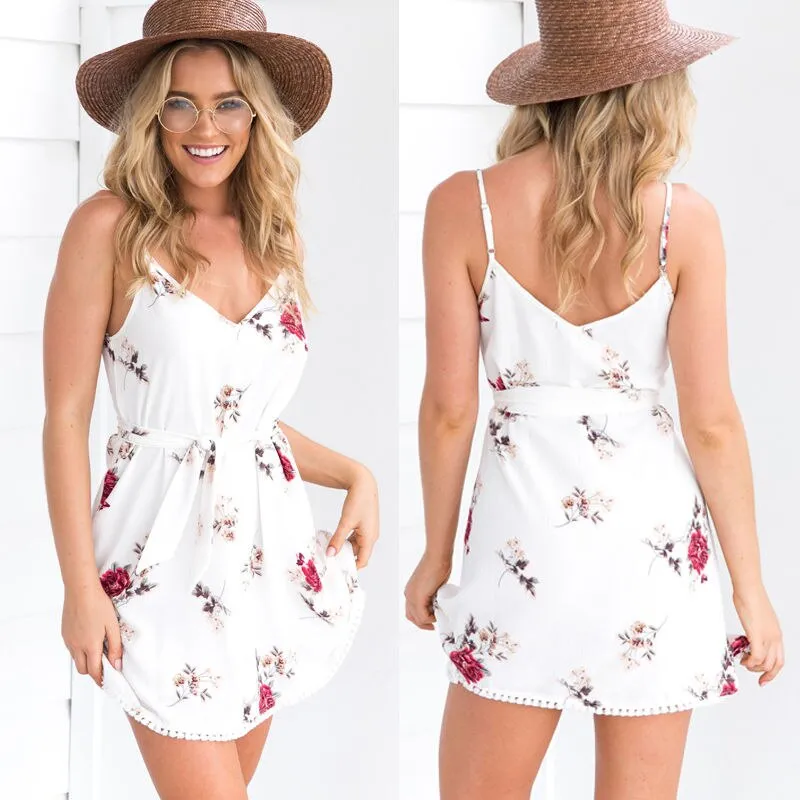 Chiffon Sleeveless Casual Dress