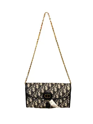 Christian Dior 30 Montaigne East-West Bag with Chain navy
