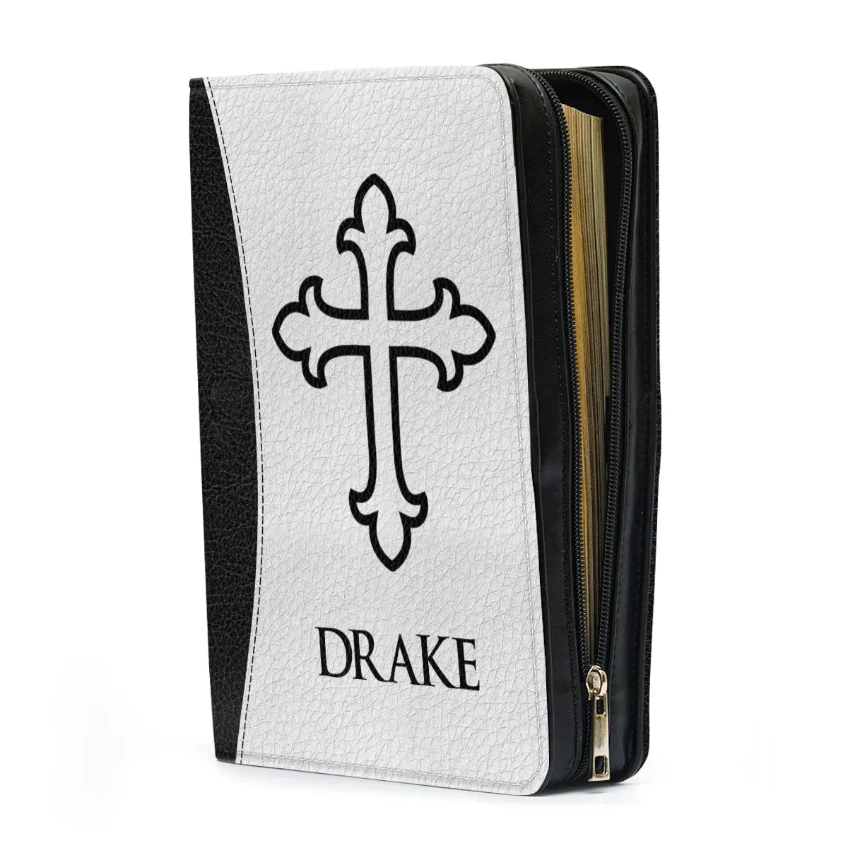 Christianart Bible Cover - Love The Lord Your God With All Your Heart Matthew 22:37 - Personalized Bible Cover - Bible Cover For Men - CABBBCV22070324.