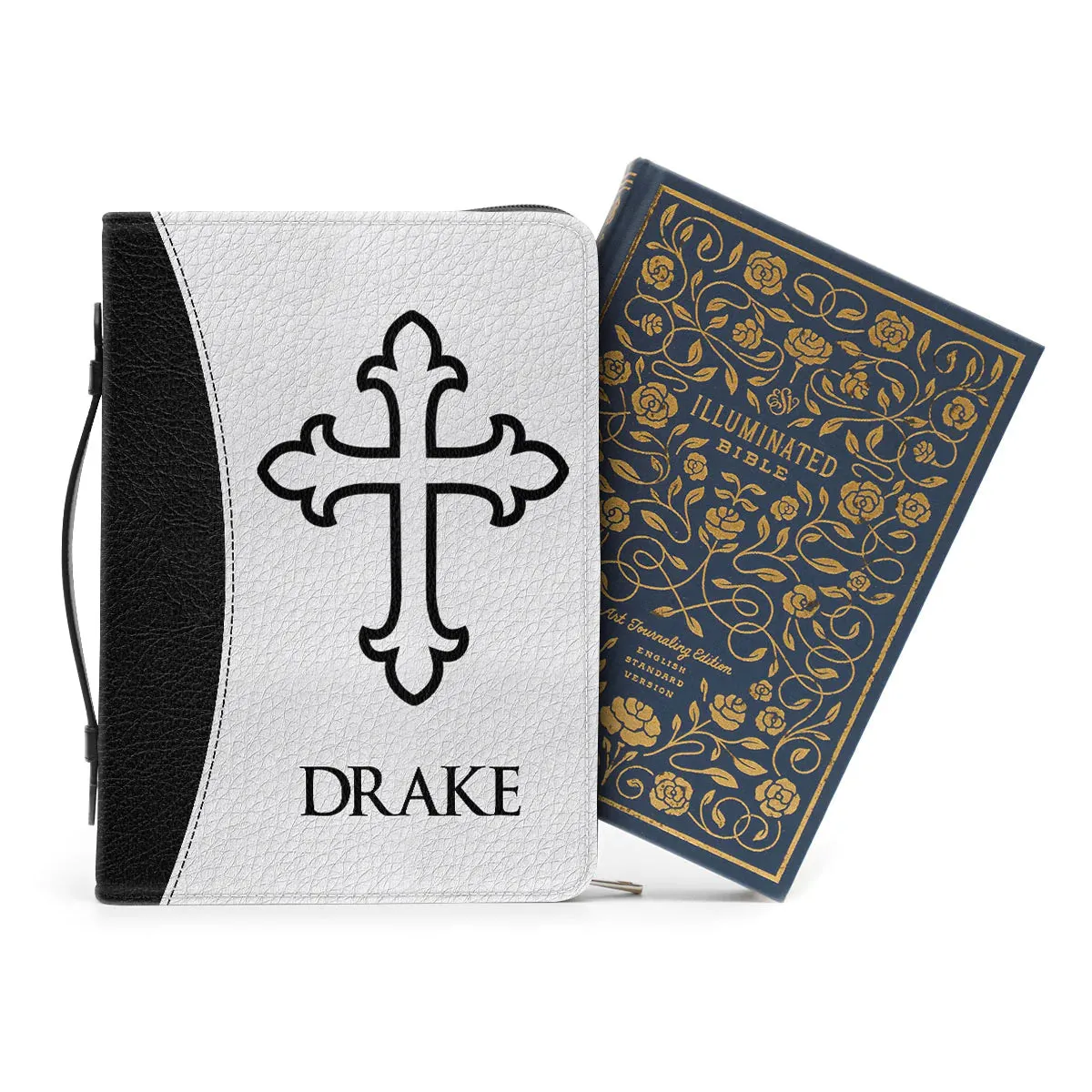 Christianart Bible Cover - Love The Lord Your God With All Your Heart Matthew 22:37 - Personalized Bible Cover - Bible Cover For Men - CABBBCV22070324.