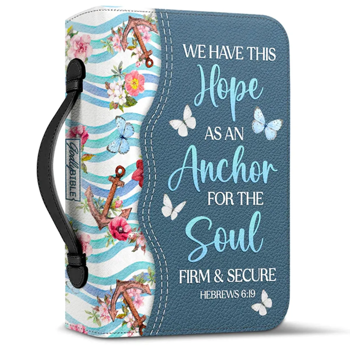 Christianart Bible Cover - We Have This Hope As An Anchor For The Soul Firm And Secure Hebrews 6:19 - Personalized Bible Cover - Bible Cover For Women - CABBBCV24070324.