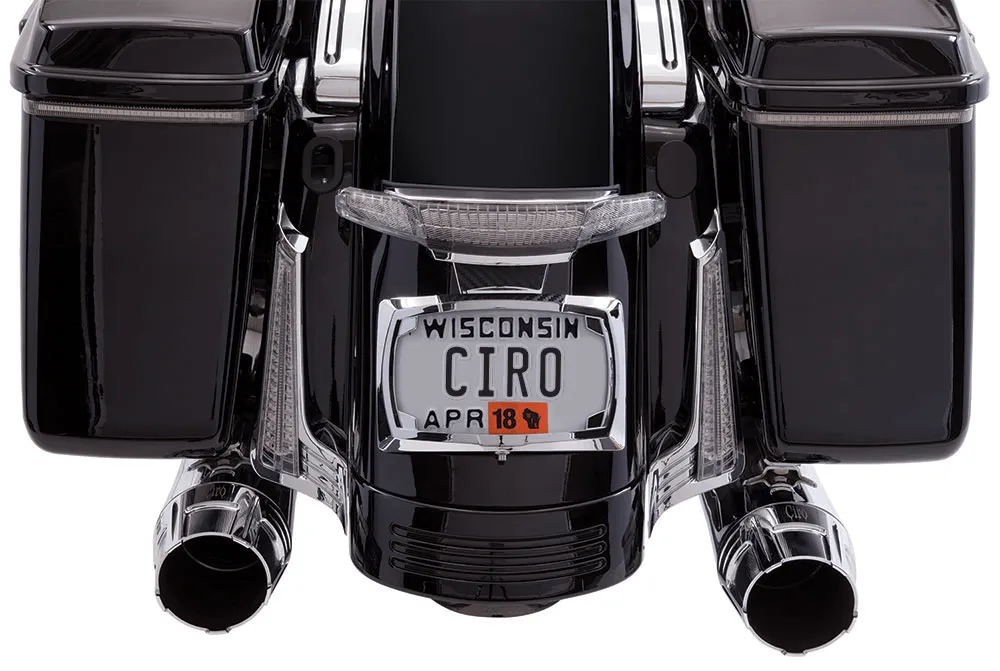 Ciro 40051 Tail Light and License Plate Mount - Chrome