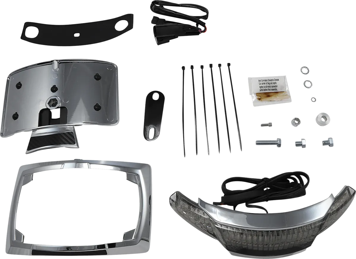 Ciro 40051 Tail Light and License Plate Mount - Chrome
