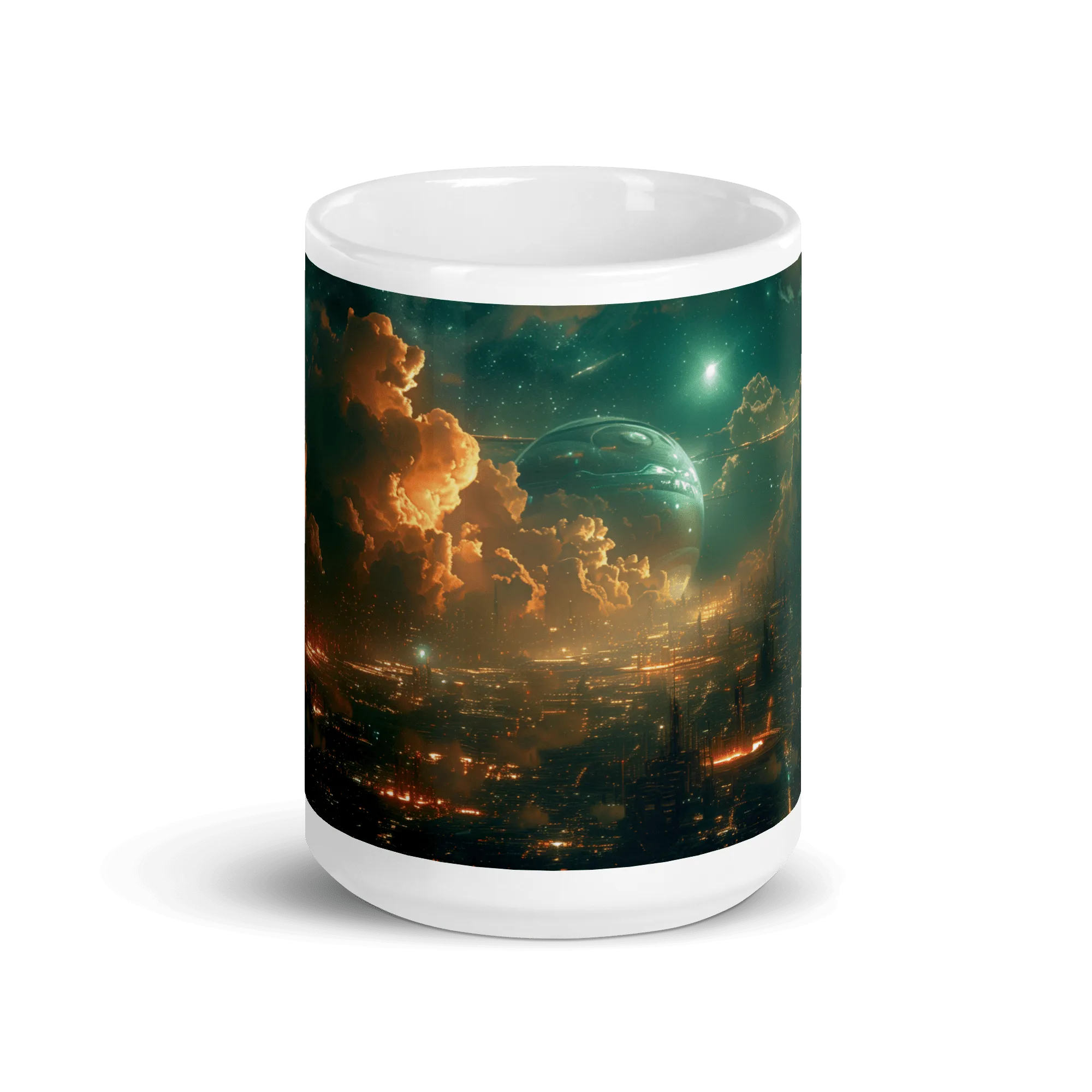 Cloud Settlements White Glossy Mug