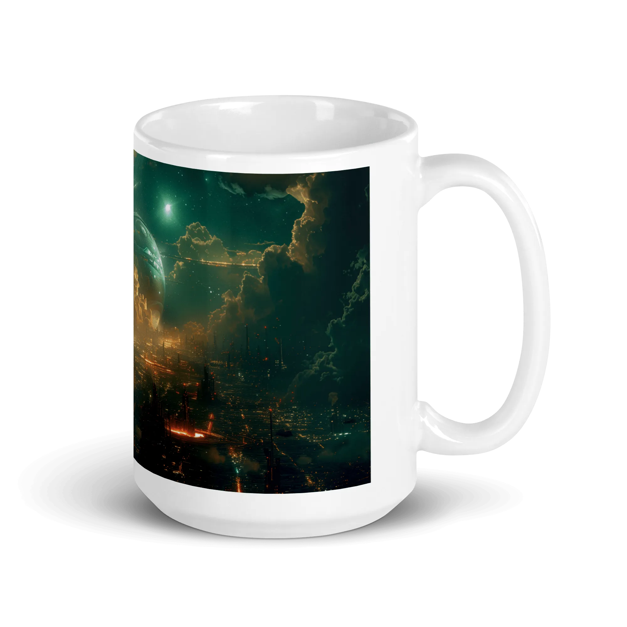 Cloud Settlements White Glossy Mug