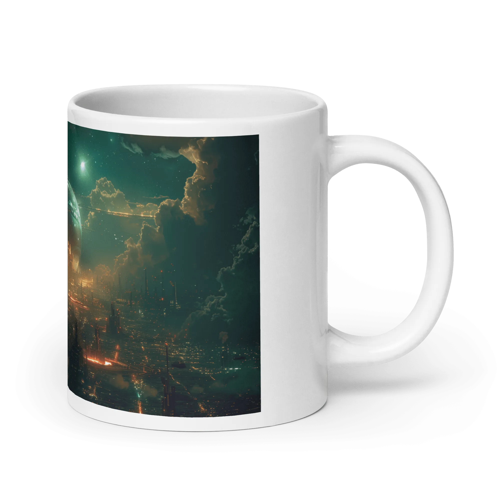 Cloud Settlements White Glossy Mug