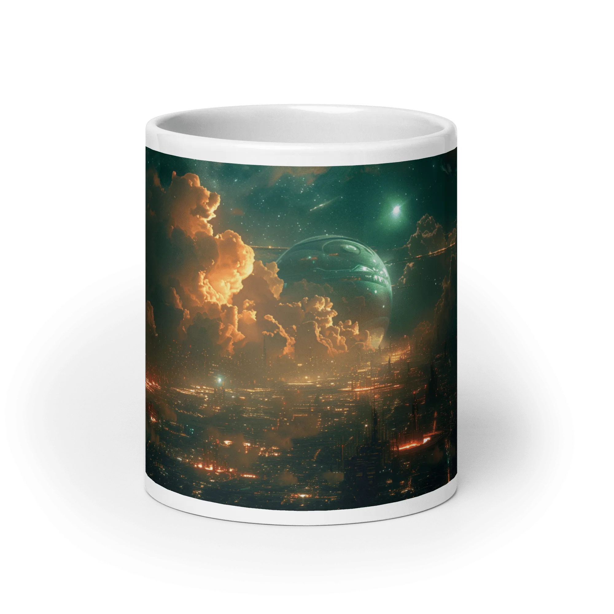 Cloud Settlements White Glossy Mug