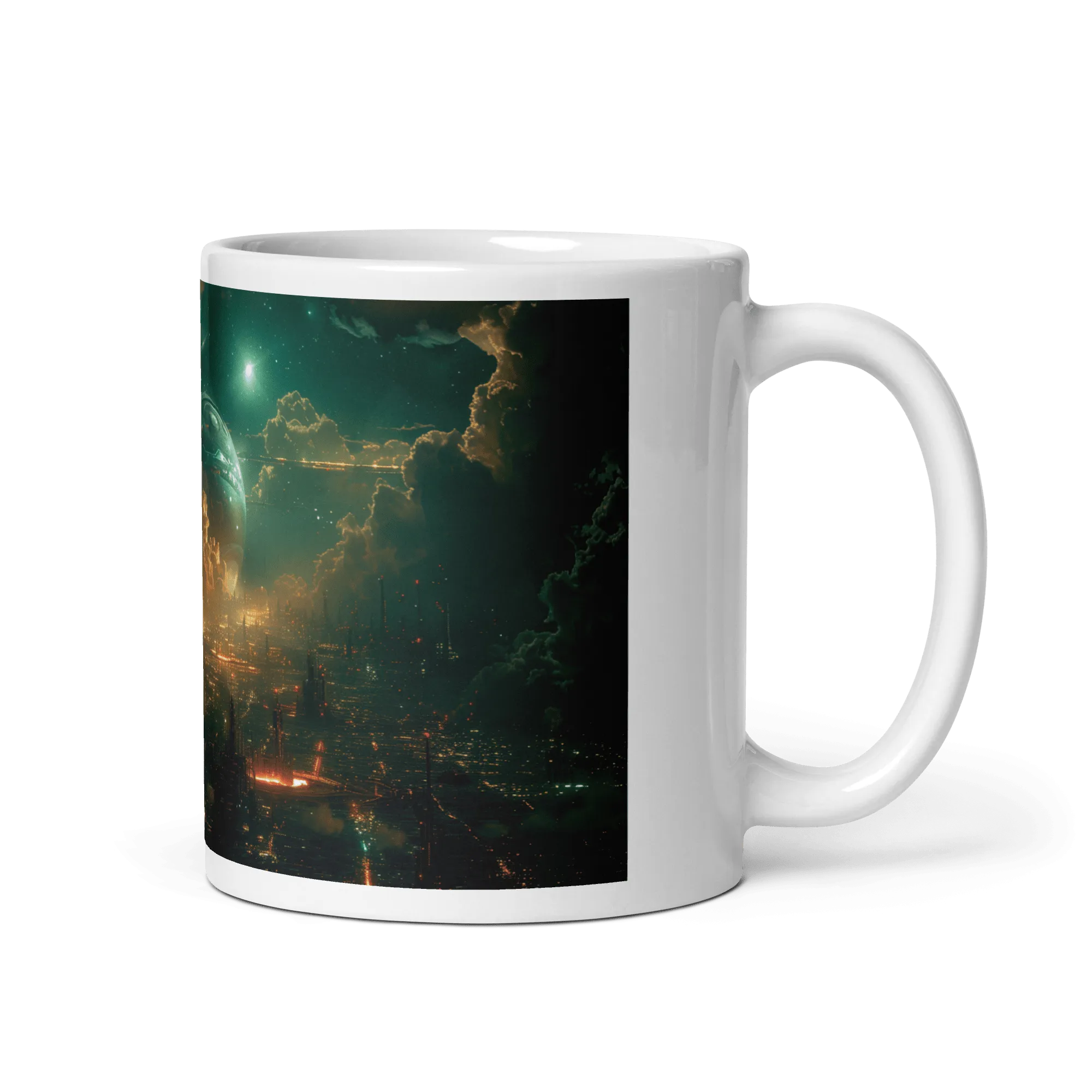 Cloud Settlements White Glossy Mug