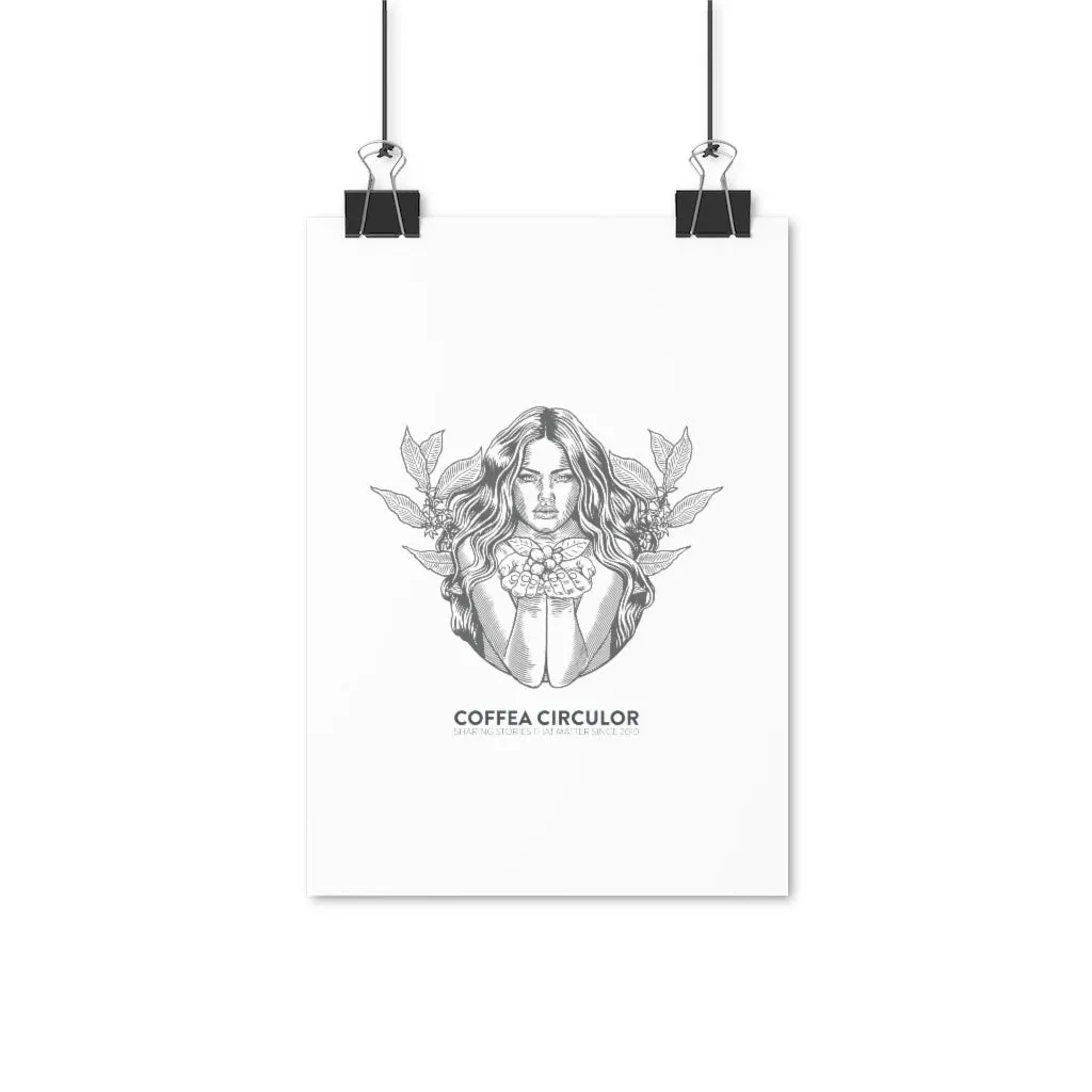 Coffea Circulor Angel Poster