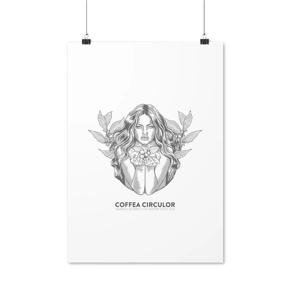 Coffea Circulor Angel Poster