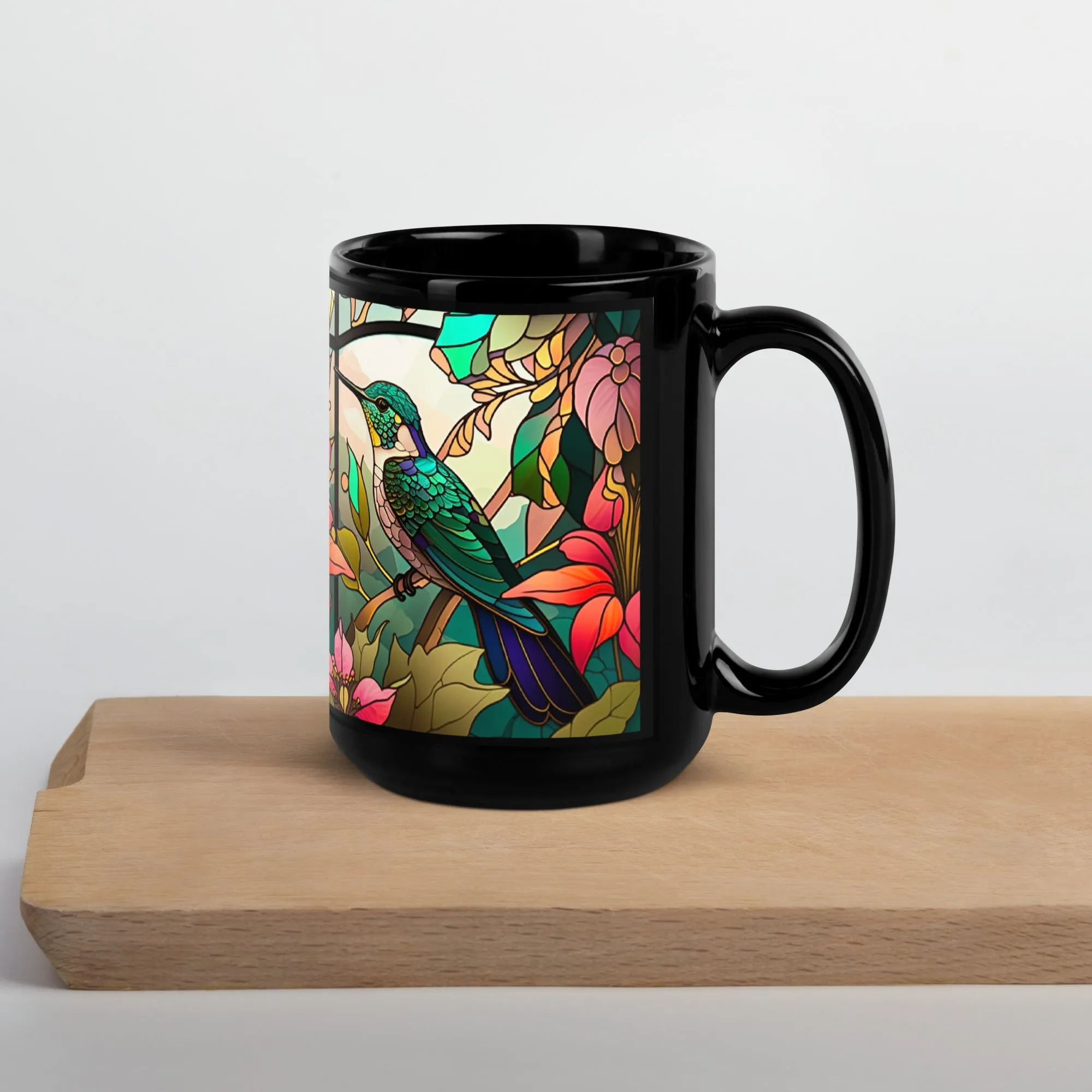 Coffee Cup, Tea Cup, Black Glossy Mug Gift
