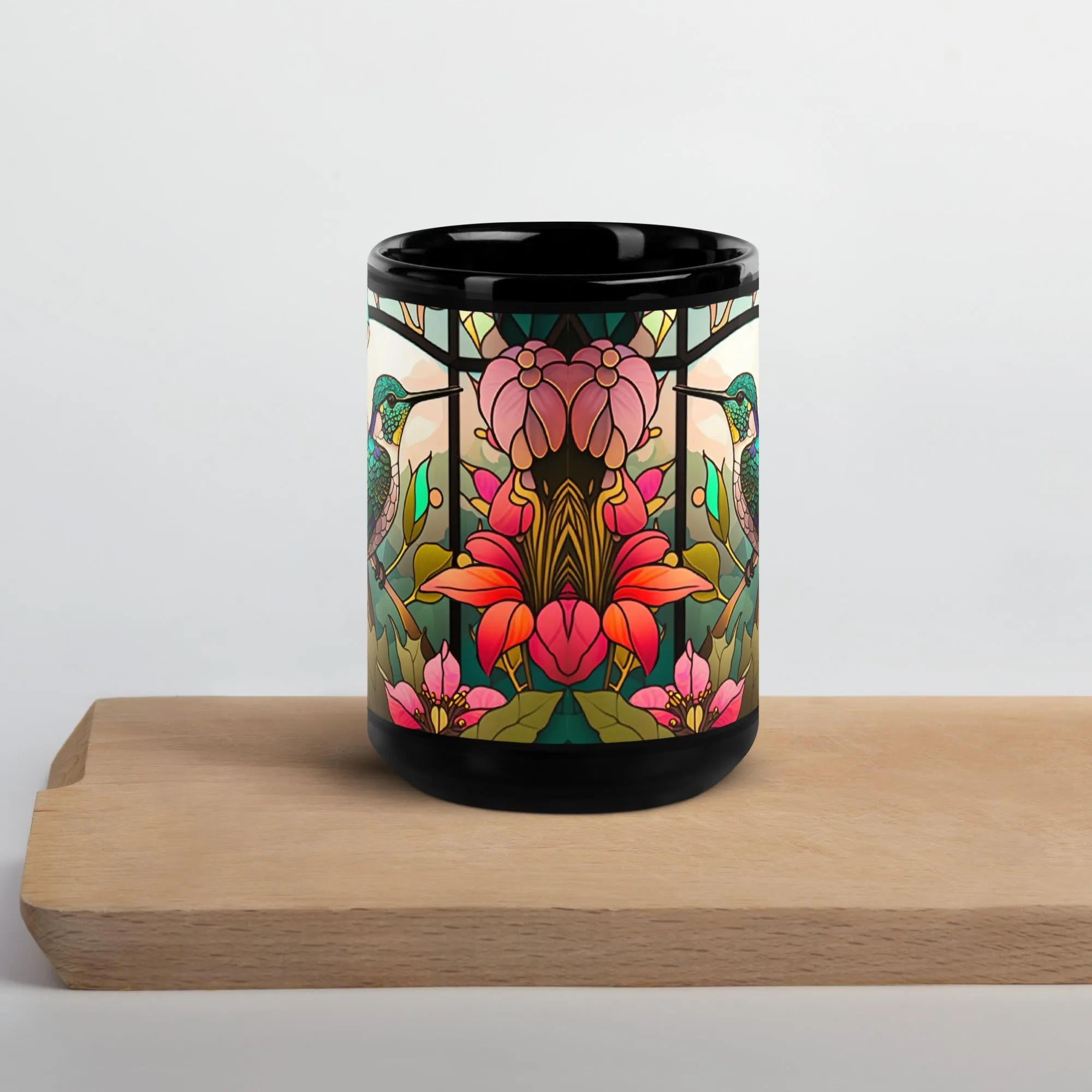 Coffee Cup, Tea Cup, Black Glossy Mug Gift