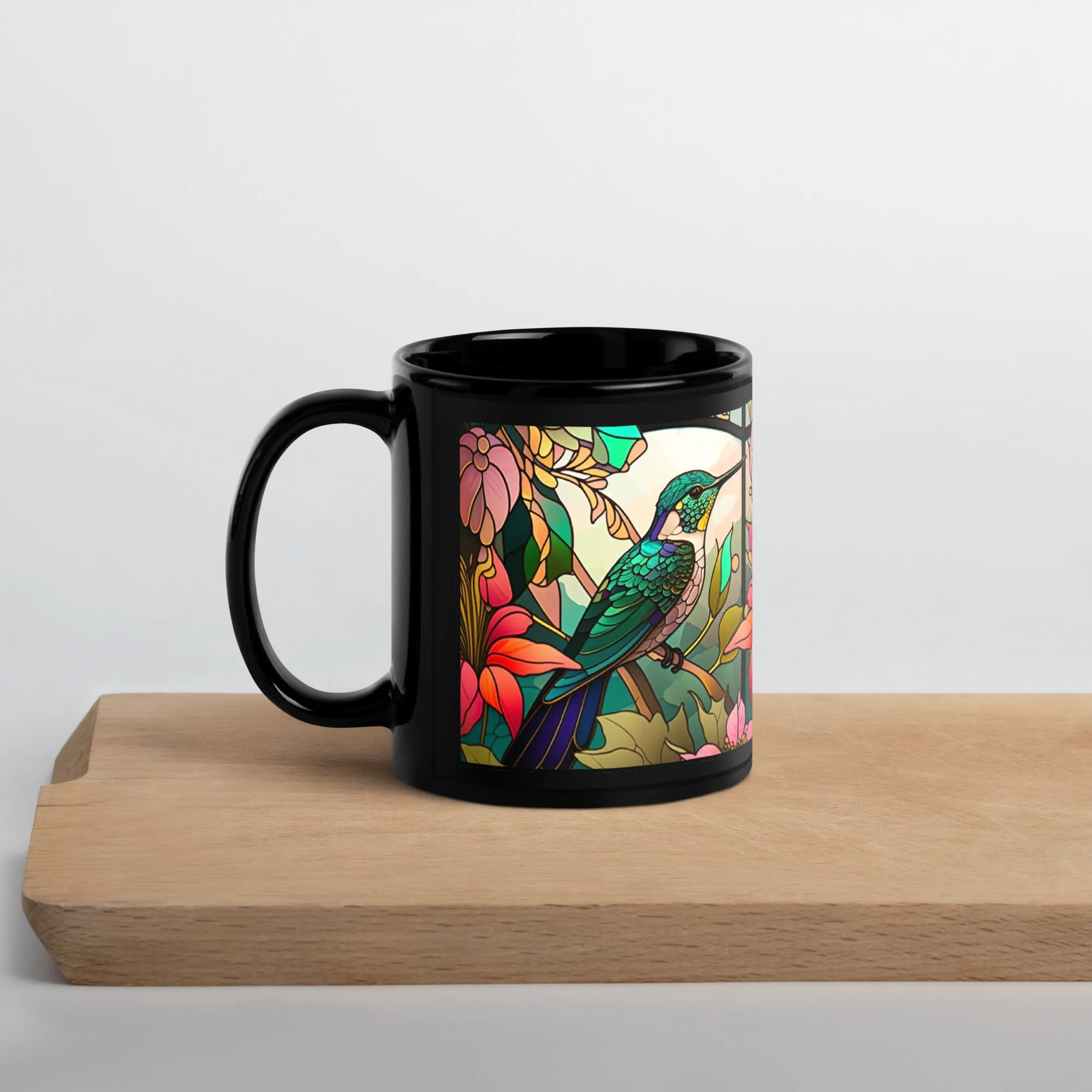Coffee Cup, Tea Cup, Black Glossy Mug Gift