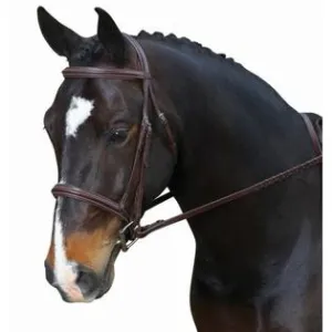 Collegiate Comfort Crown Ultra Riased Padded Bridle, Brown