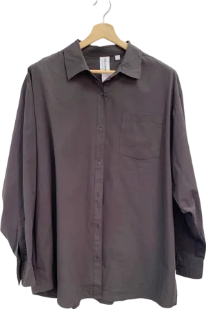 Collusion Dark Brown Casual Shirt UK L