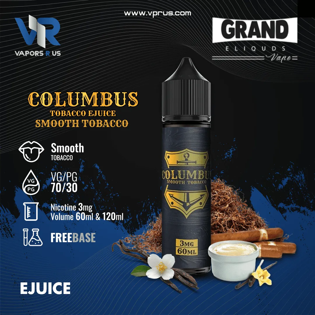 COLUMBUS -  Smooth Tobacco 3mg