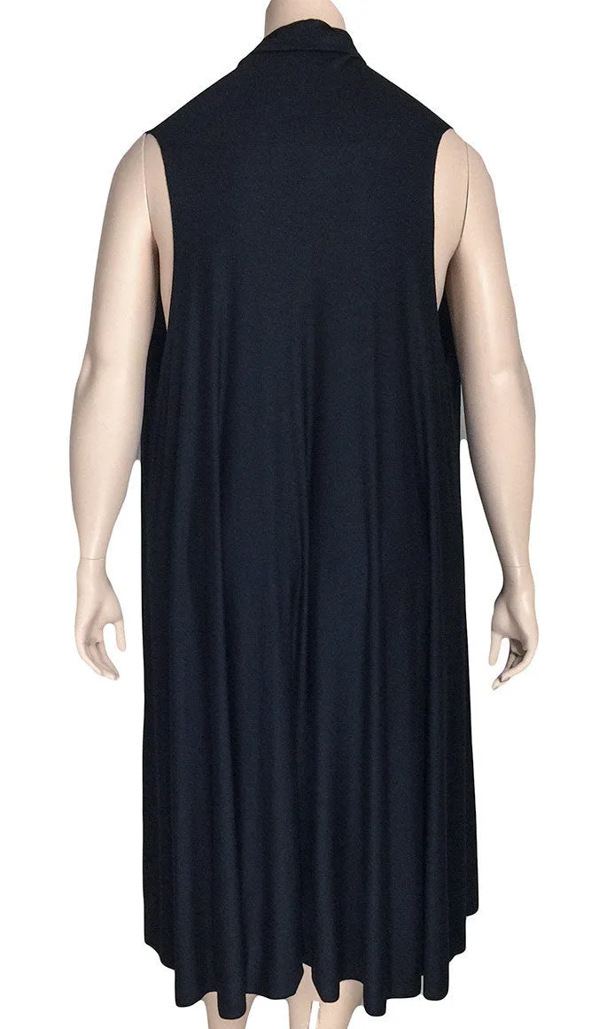 Comfy USA Black Flowy Vest