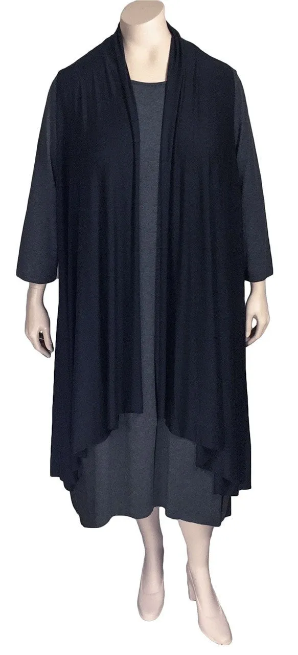 Comfy USA Black Flowy Vest