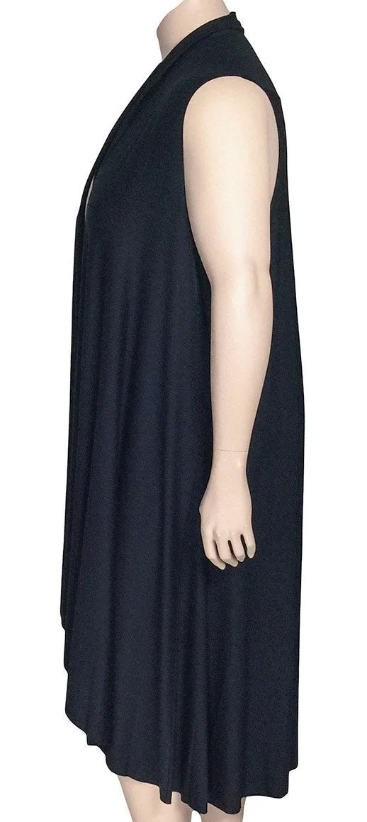 Comfy USA Black Flowy Vest