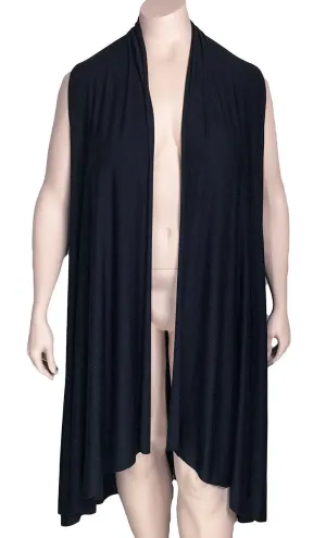 Comfy USA Black Flowy Vest