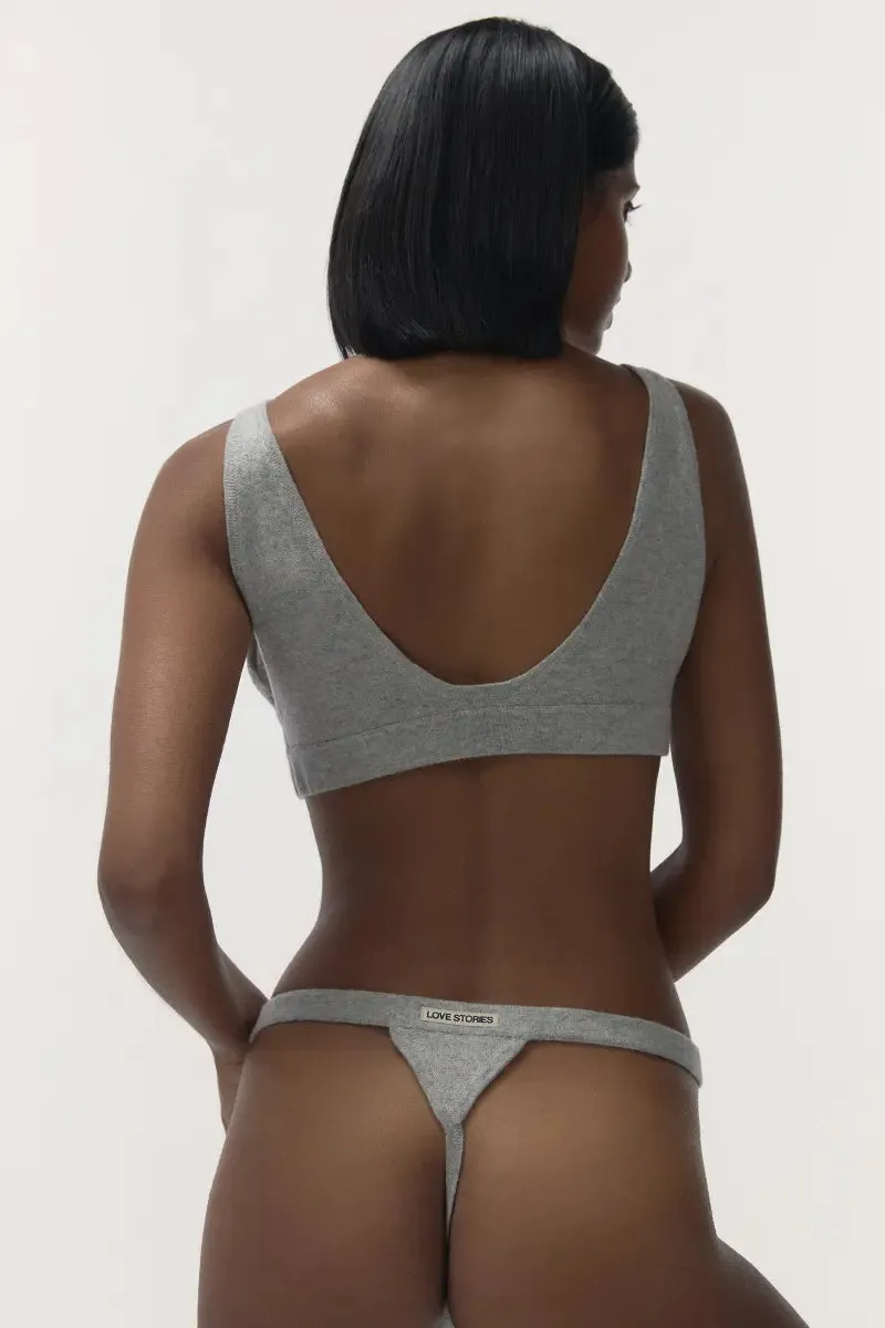 Comfy wool bralette - JOSEY GREY