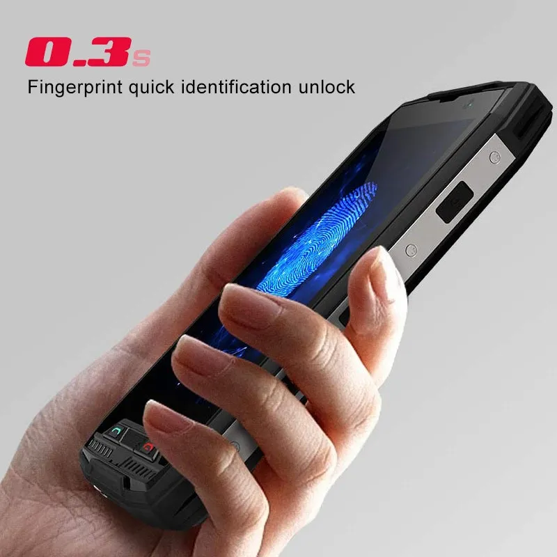 Conquest S11 Shockproof Smartphone IP68 Waterproof 6GB RAM 128GB ROM 7000mAh PTT NFC Phone Black
