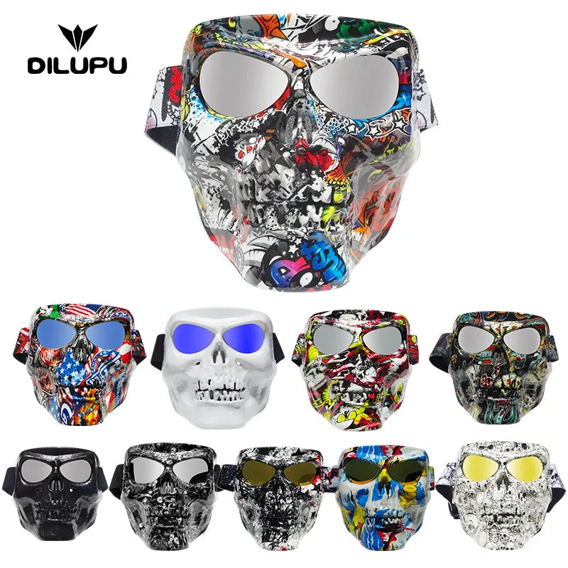 Cool  Riding Eye Protector Mask Halloween Decorative Prop 01_One size