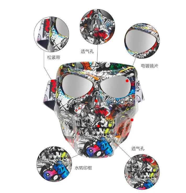 Cool  Riding Eye Protector Mask Halloween Decorative Prop 06_One size