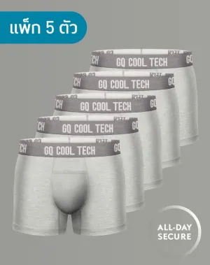 Cool Tech™ - All-day Secure แพ็ก 5 สีเทาฮีเตอร์