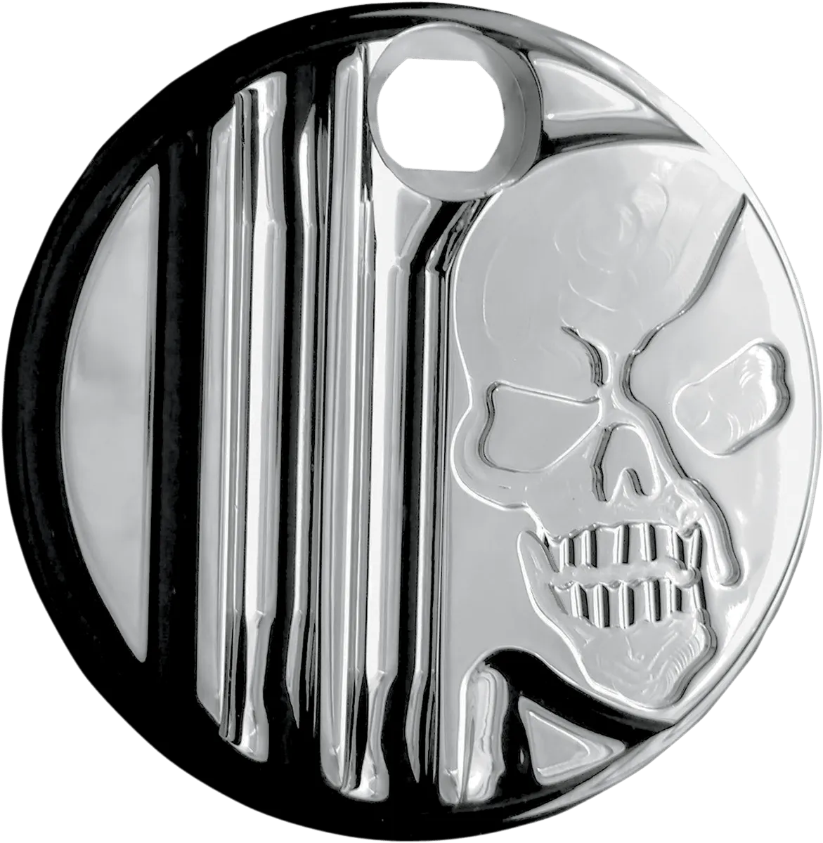 Covingtons C1129-B Fuel Door - Machine Head - Gloss Black Powdercoat