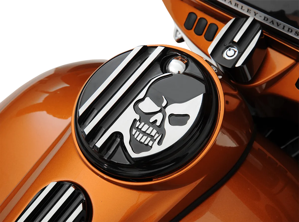 Covingtons C1129-B Fuel Door - Machine Head - Gloss Black Powdercoat