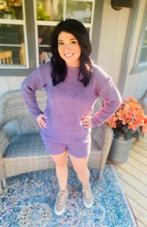 Cozy Sweater Shorts Set