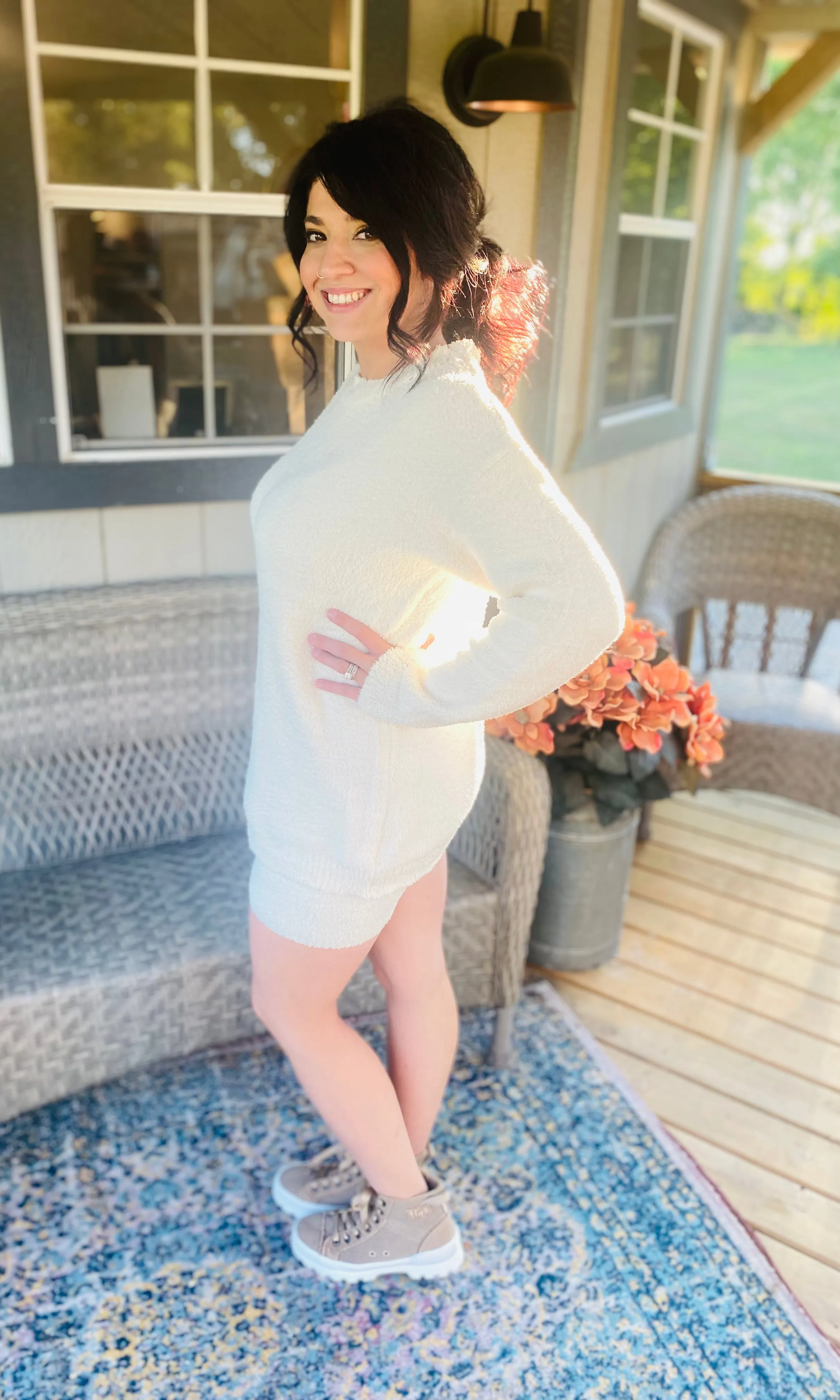 Cozy Sweater Shorts Set