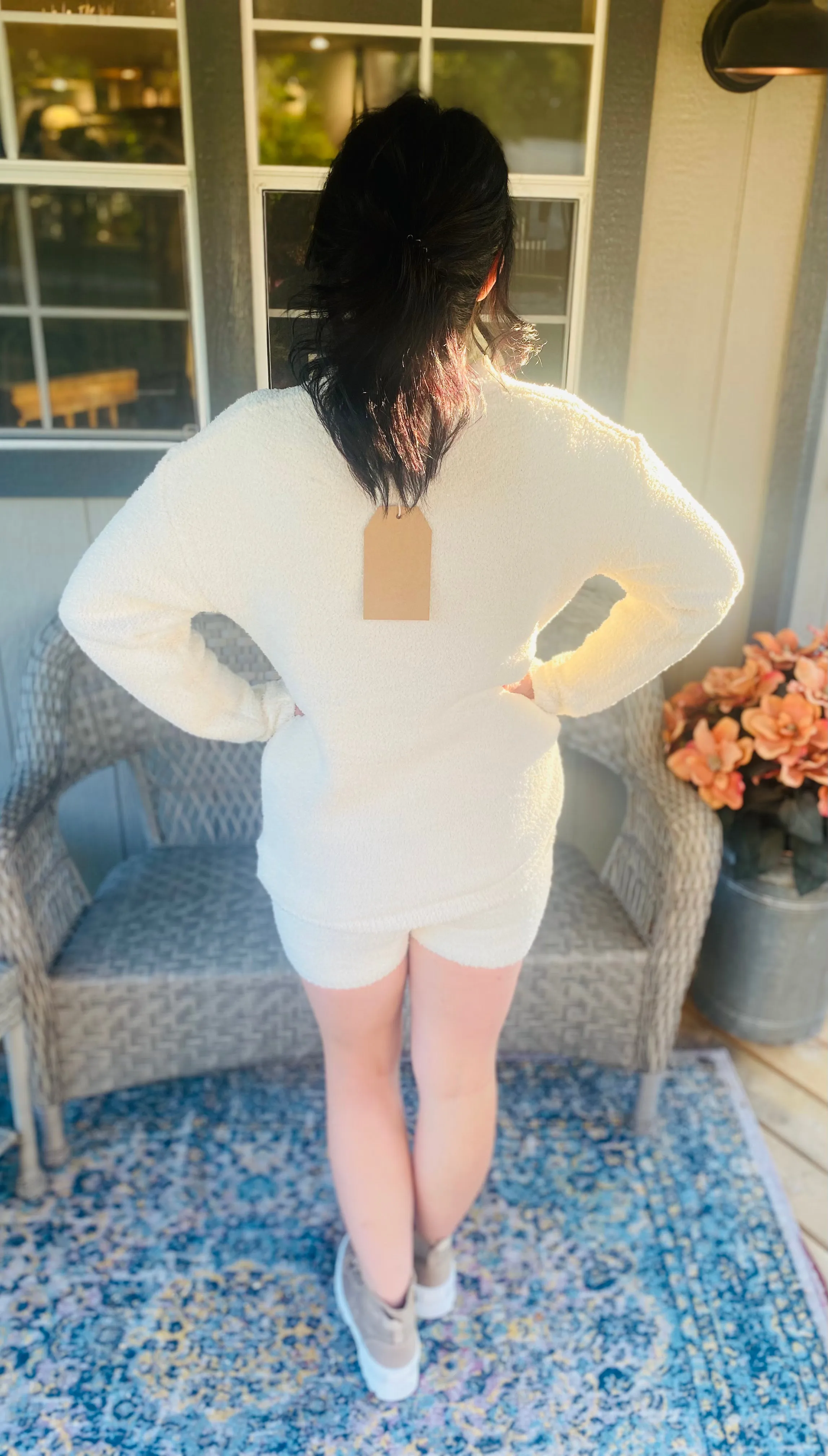 Cozy Sweater Shorts Set