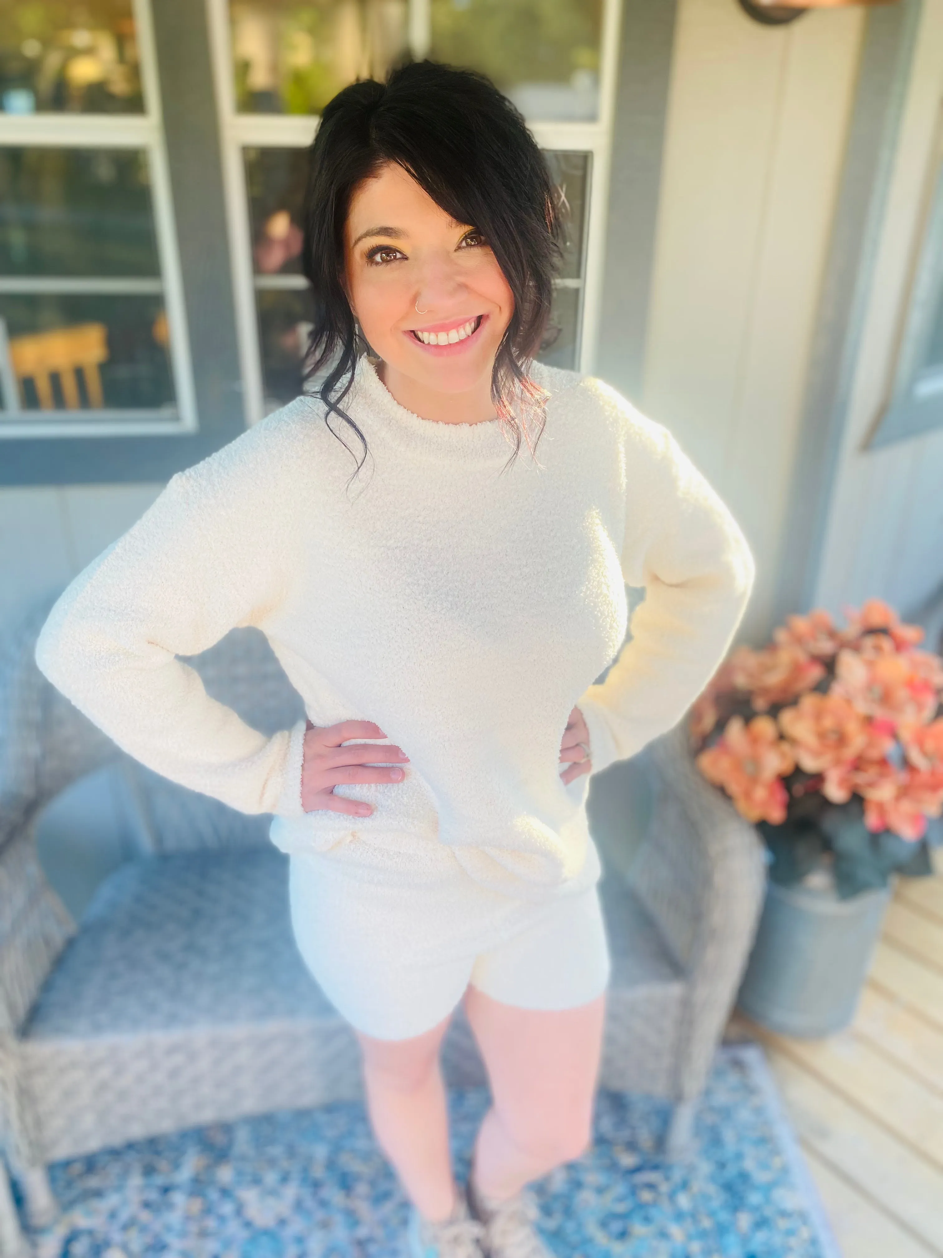 Cozy Sweater Shorts Set