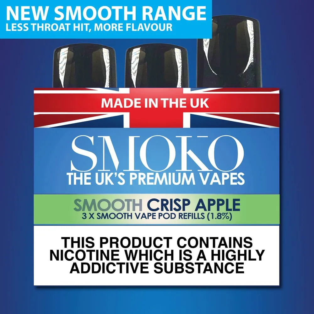 CRISP APPLE - SMOOTH VAPE POD REFILLS