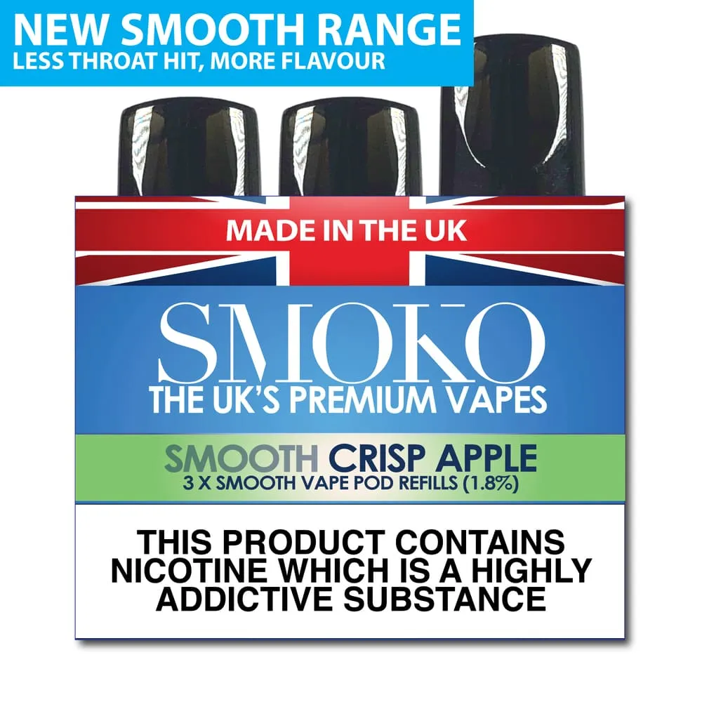 CRISP APPLE - SMOOTH VAPE POD REFILLS