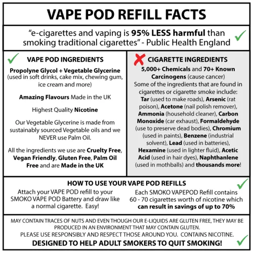 CRISP APPLE - SMOOTH VAPE POD REFILLS