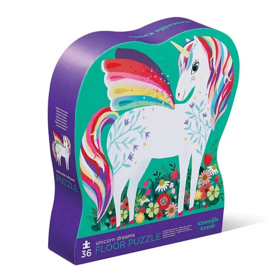 Crocodile Creek 36-Piece Floor Puzzle (Unicorn Garden)