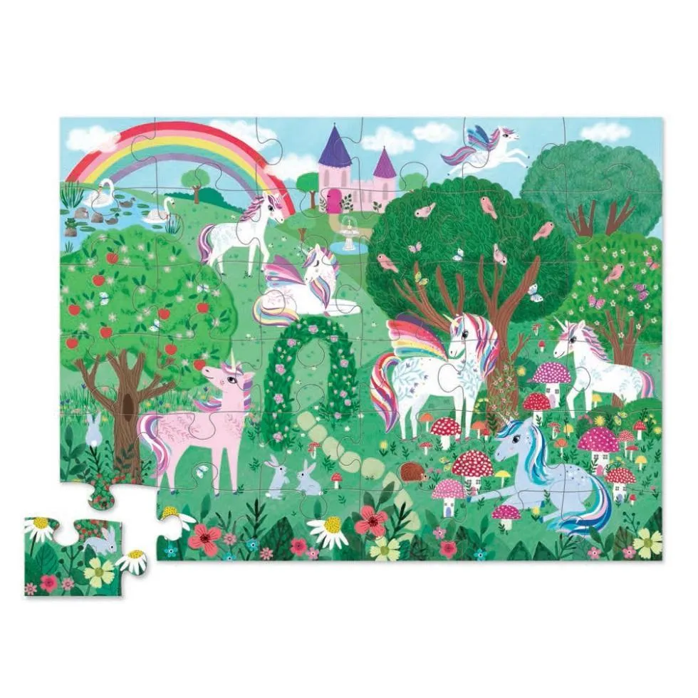 Crocodile Creek 36-Piece Floor Puzzle (Unicorn Garden)