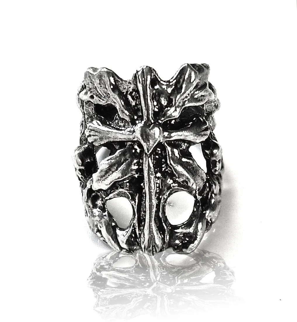 Cross & Cupids Ring